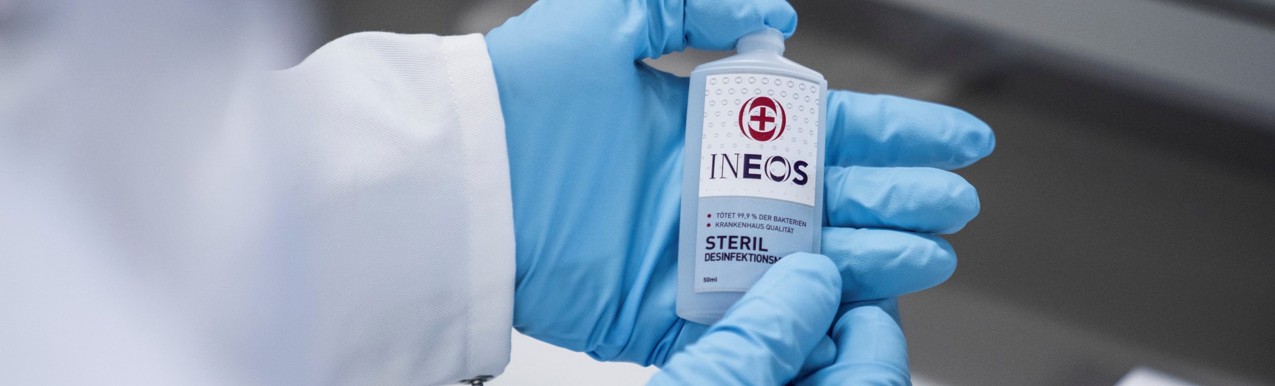 Handdesinfektionsmittel von INEOS hilft unserem Krankenhaus